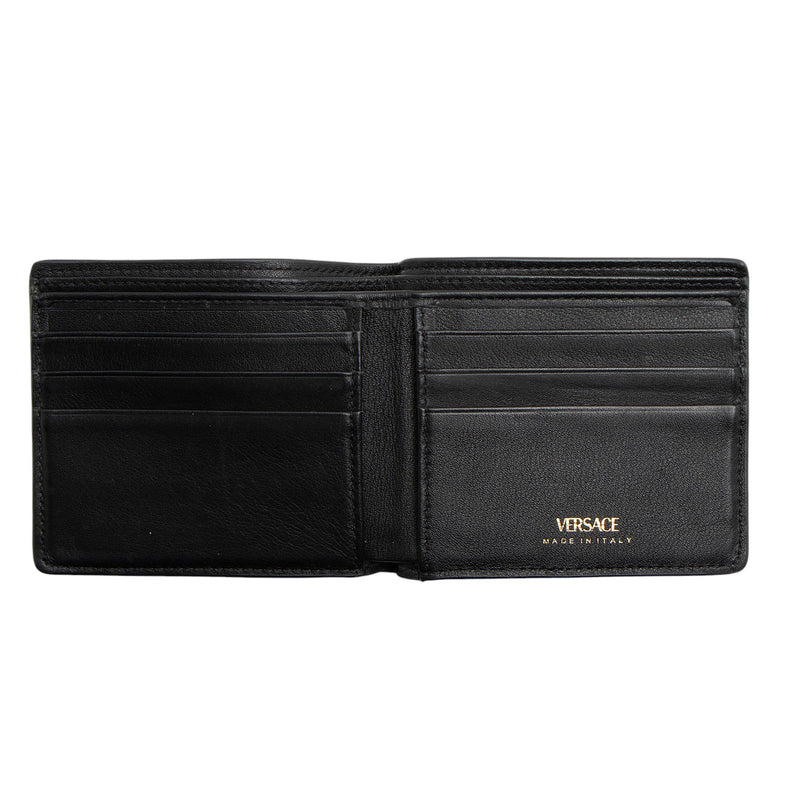 Versace Leather La Medusa Bifold Wallet (SHF-MhrFaO)