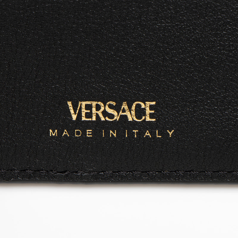 Versace Leather La Medusa Bifold Wallet (SHF-MhrFaO)