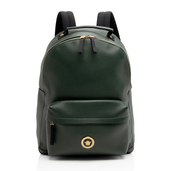 Versace Leather Medusa Backpack (SHF-2qmKYn)