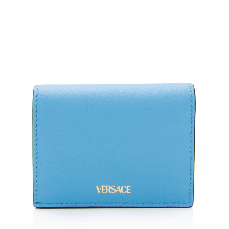 Versace Medusa logo leather wallet