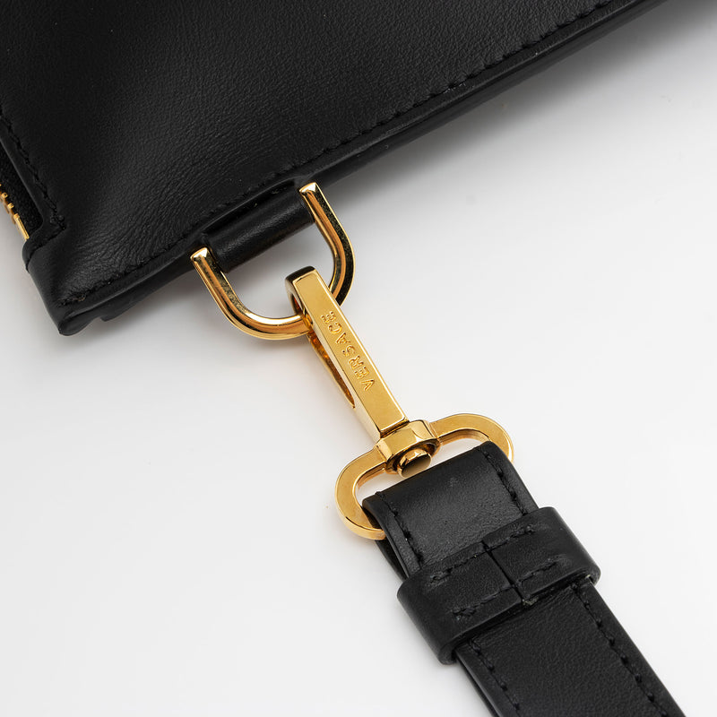 Versace Leather Medusa Zip Clutch (SHF-oAJMHF)