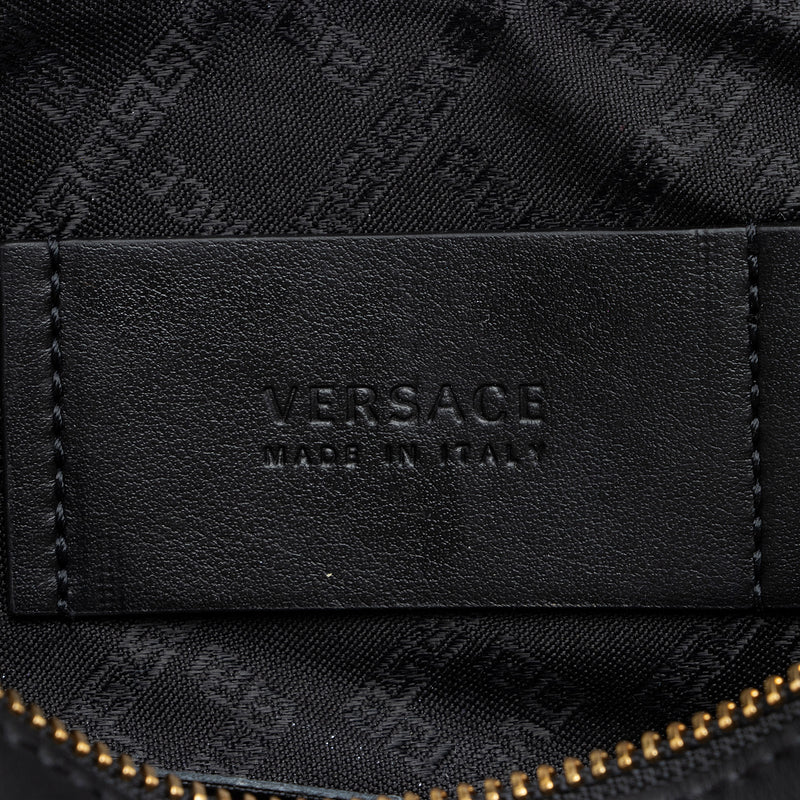 Versace Leather Medusa Zip Clutch (SHF-oAJMHF)