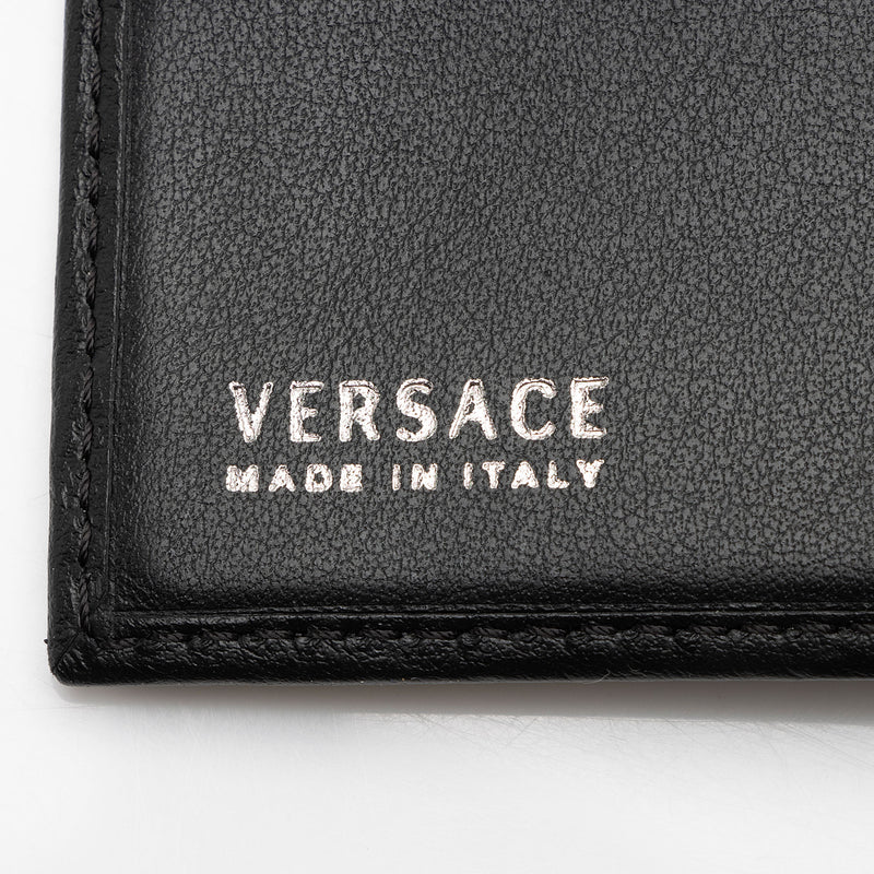 Versace Barocco Canvas Medusa Money Clip Wallet (SHF-f5KAg7)