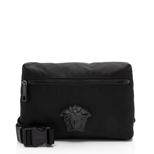 Versace Nylon Palazzo Medusa Belt Bag (SHF-4nshkf)