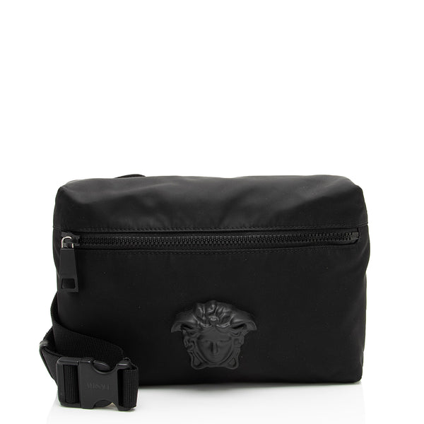 Versace Nylon Palazzo Medusa Belt Bag (SHF-s8EByw)