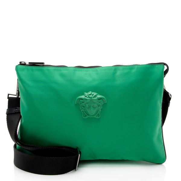 Versace Nylon Palazzo Medusa Crossbody Bag (SHF-Fr4AGL)