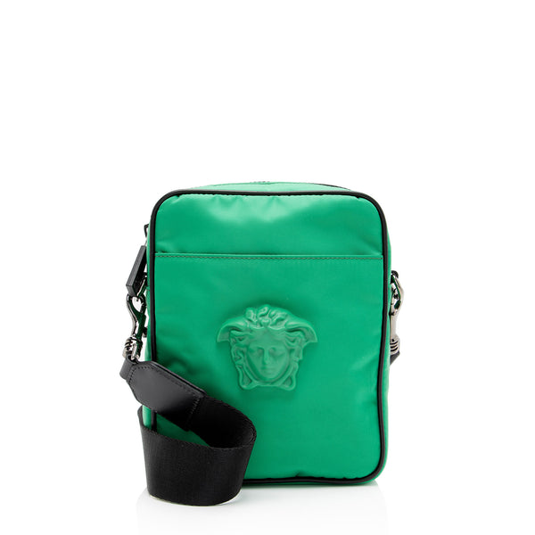 Versace Nylon Palazzo Medusa Small Crossbody (SHF-cMUUcN)