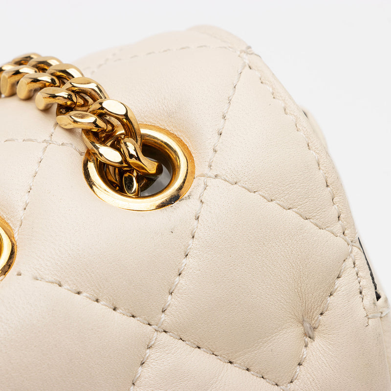 Versace Quilted Leather Medusa Flap Shoulder Bag (SHF-CZWzsb)