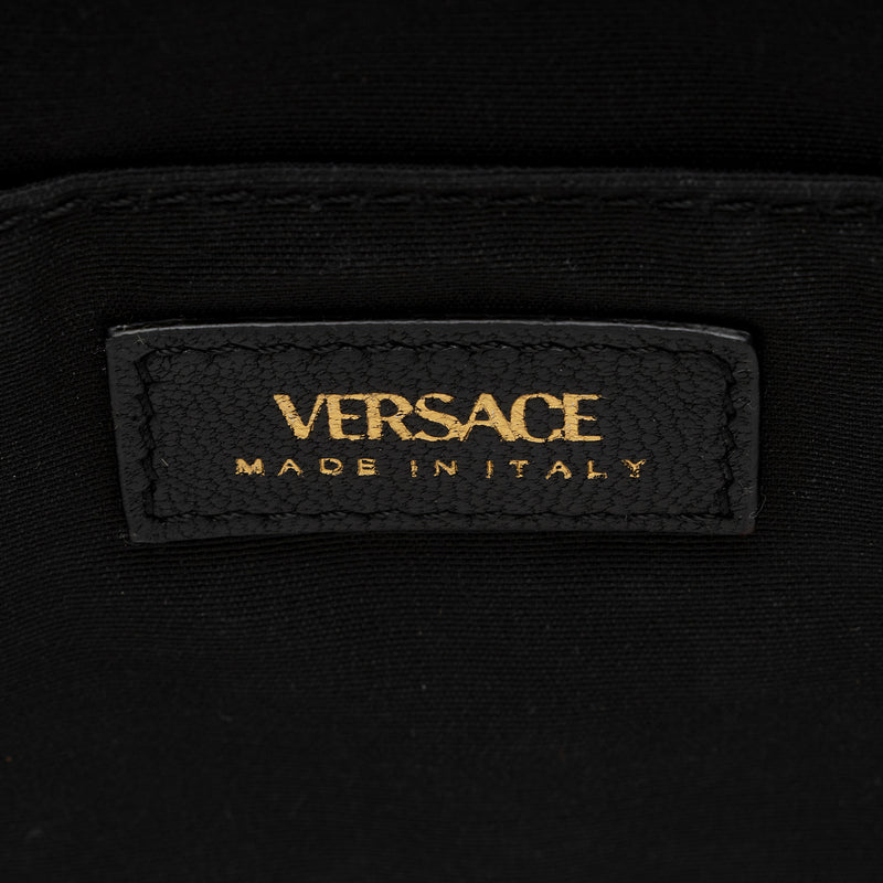 Versace Quilted Leather Medusa Tribute Chain Tote (SHF-5TAeSY)