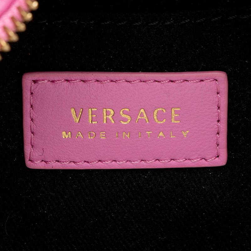 Versace Quilted Leather Medusa Icon Bowler Bag (SHF-uWpHA6)