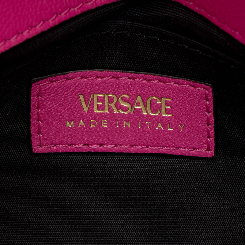 Versace Quilted Velvet Medusa Chain Crossbody (SHF-DXCdqt)