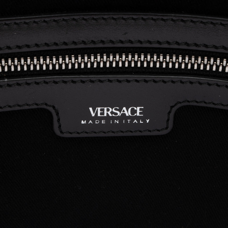 Versace Raffia Studded La Medusa Large Tote (SHF-CojzNo)