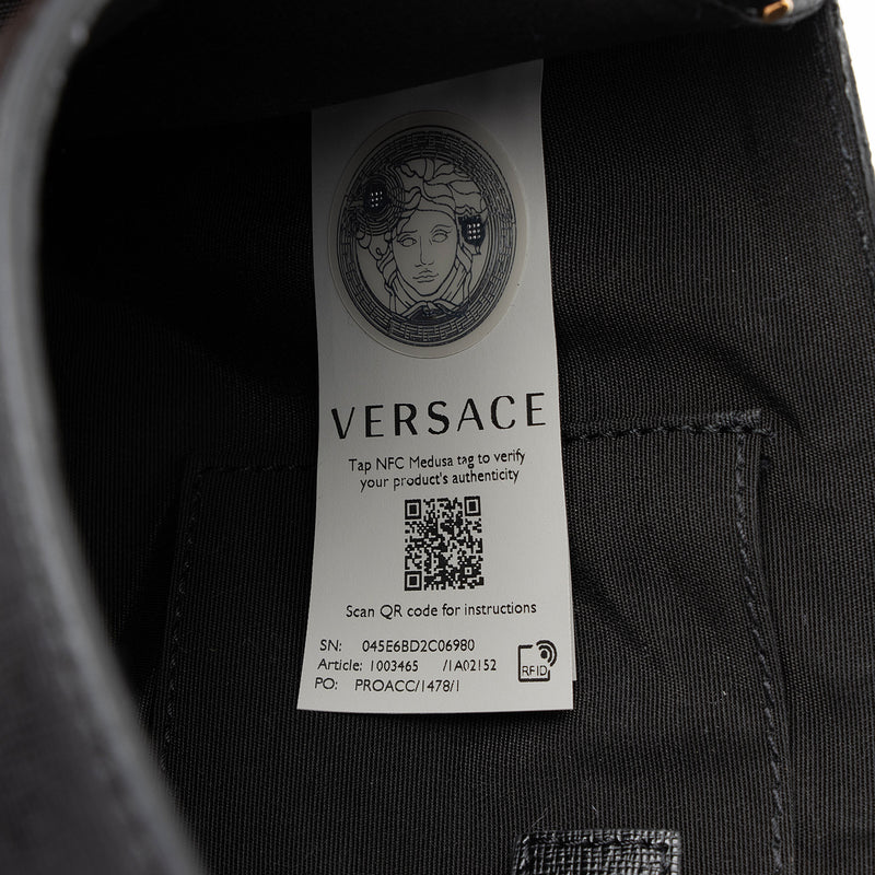 Versace Saffiano Virtus Small Shoulder Bag (SHF-Pv3Jan)