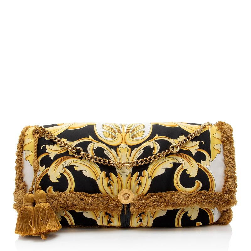 Versace Silk Baroque Pillow Shoulder Bag (SHF-OTvCCO)