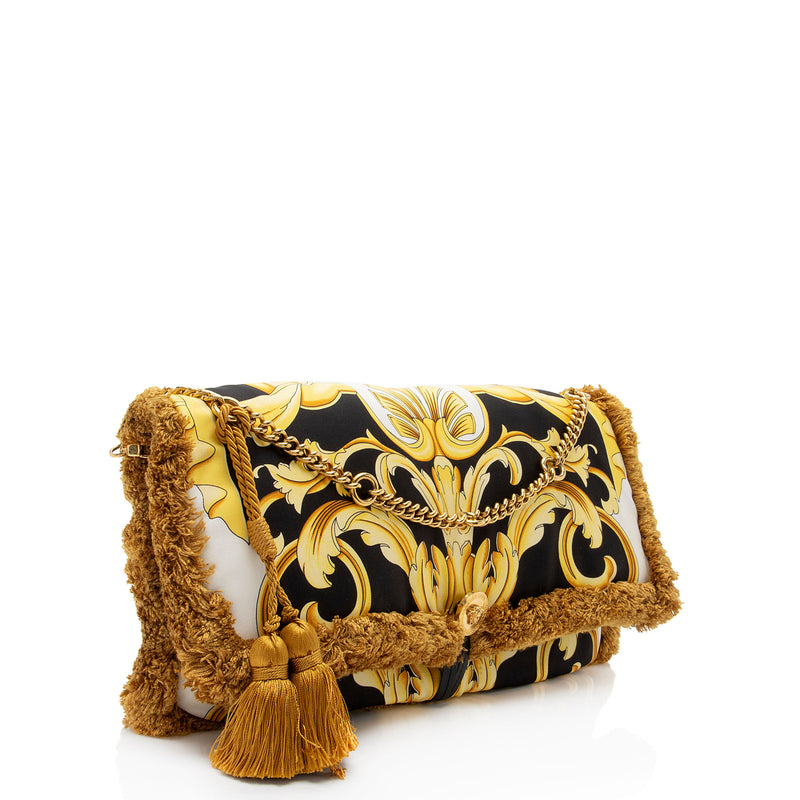 Versace Silk Baroque Pillow Shoulder Bag (SHF-OTvCCO)