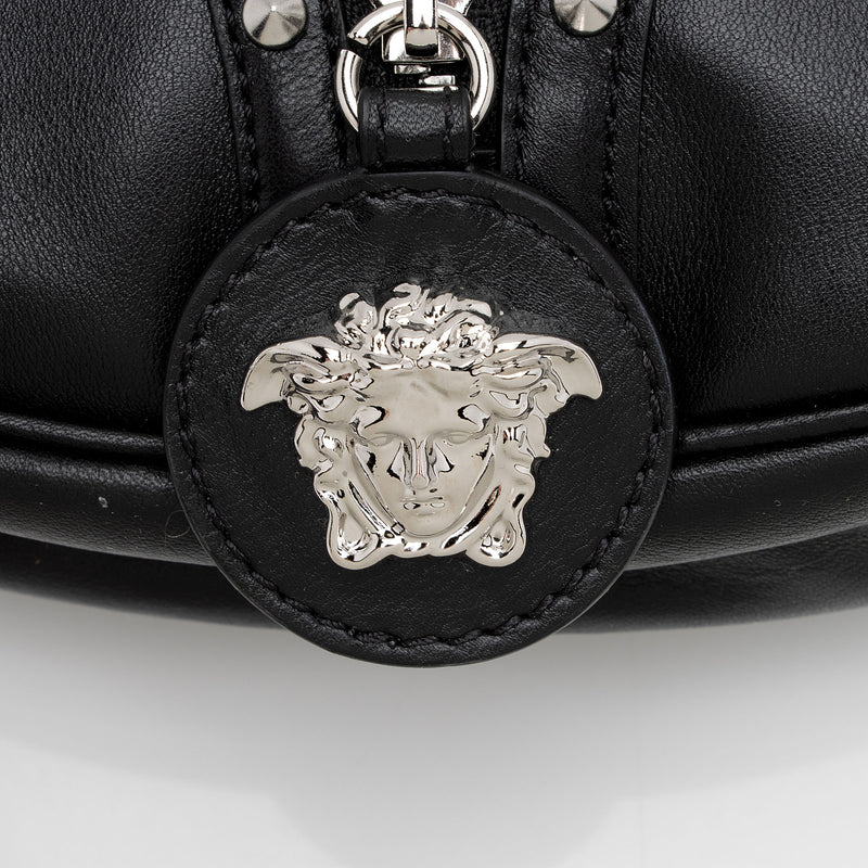 Versace Studded Leather Repeat Hobo (SHF-yeeQmI)