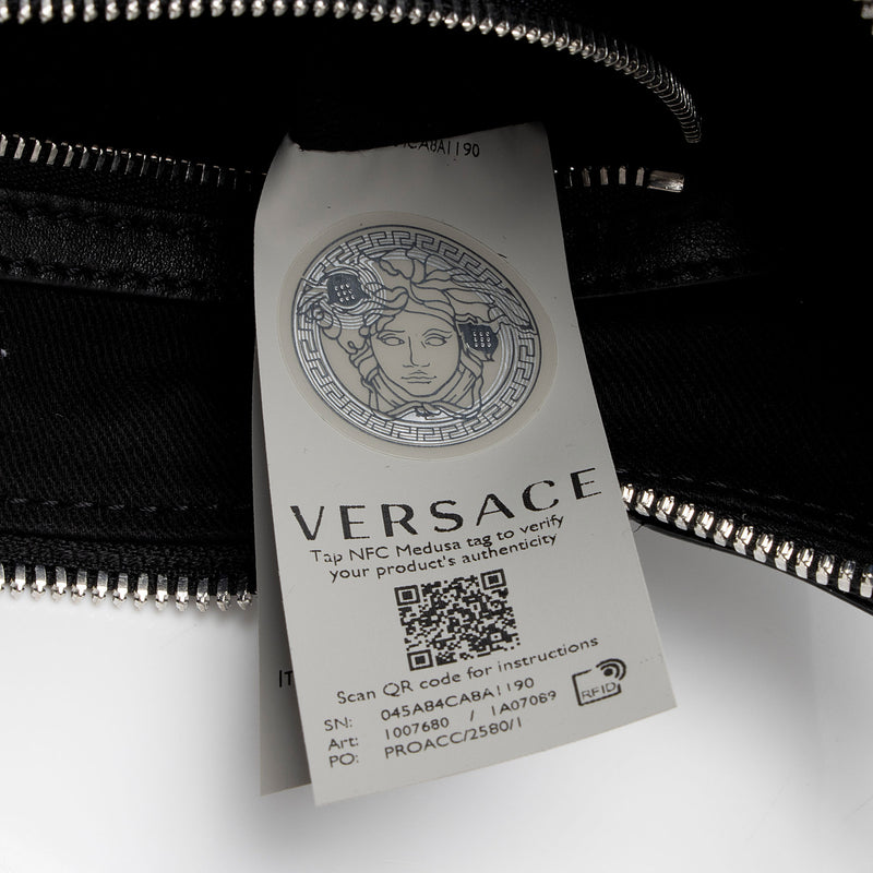 Versace Studded Leather Repeat Hobo (SHF-yeeQmI)