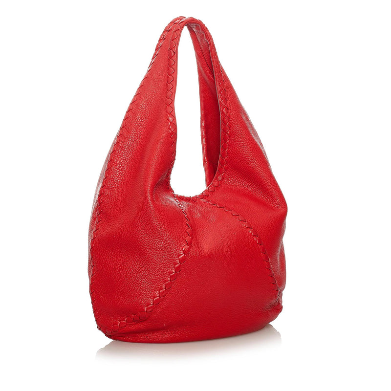 Bottega Veneta Medium Intrecciato Veneta Hobo - Red Hobos, Handbags -  BOT208819