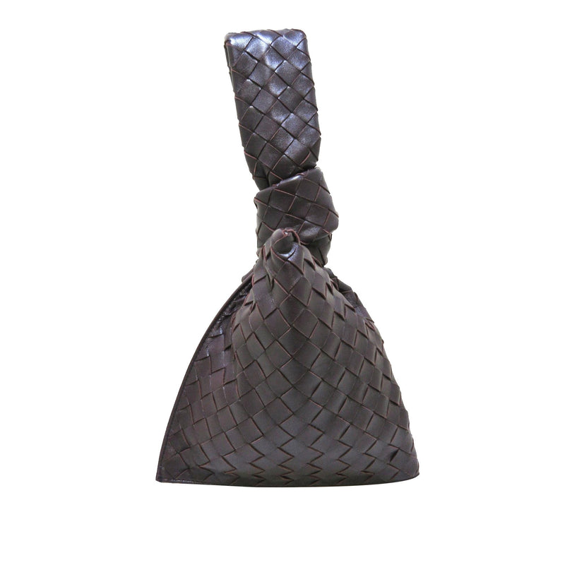 Bottega Veneta Authenticated Pochette Knot Clutch Bag