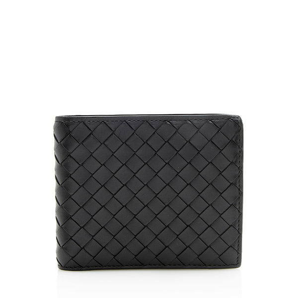 Bottega Veneta Intrecciato Leather Bi-Fold Wallet - FINAL SALE (SHF-12060)
