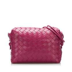 Bottega Veneta Intrecciato Nodini Crossbody - Pink Crossbody Bags