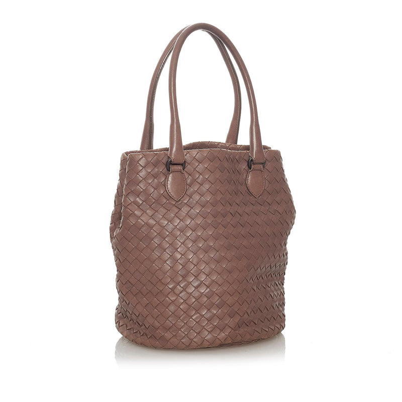 Bottega Veneta Intrecciato Leather Handbag (SHG-28224)