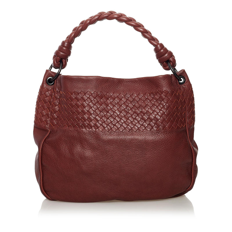 Bottega Veneta Intrecciato Messenger Shoulder Bag Leather Brown Free  Shipping
