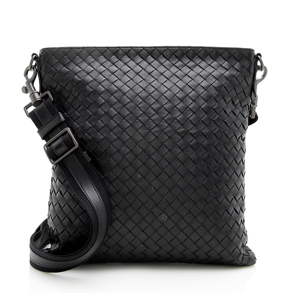 Bottega Veneta Large Leather Intrecciato Shoulder Bag