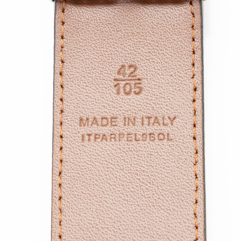 Burberry Leather Reversible TB Monogram Belt - Size 42 / 105 (SHF