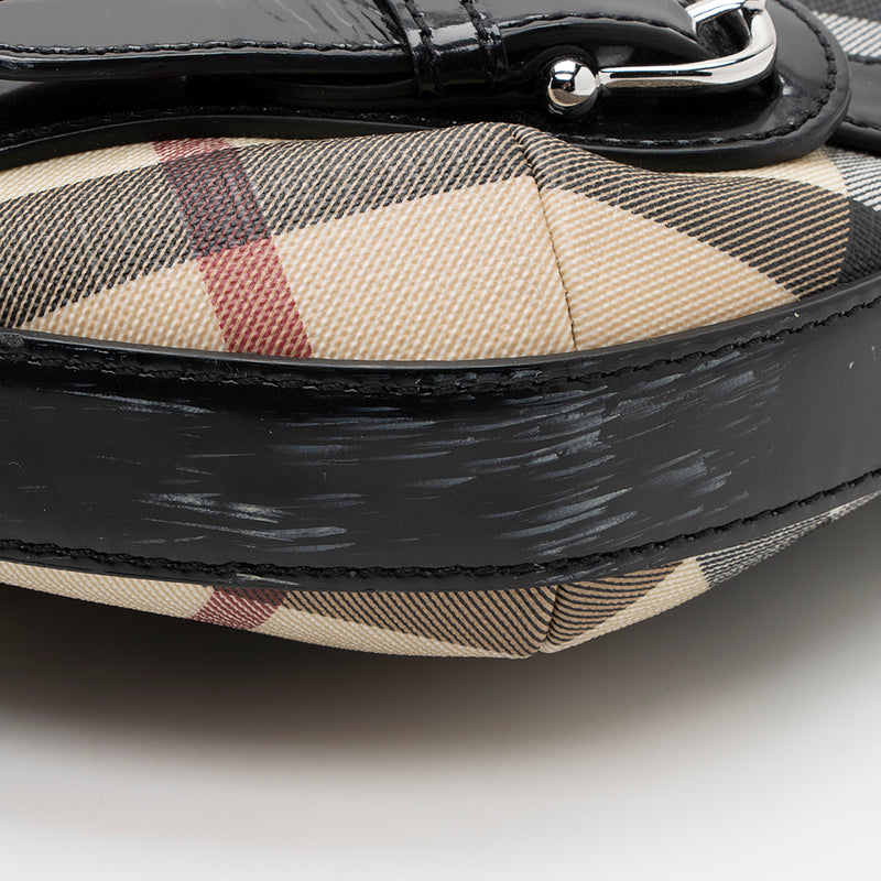 Burberry, Bags, Burberry Nova Check Plaid Canvas Leather Bifolding Long  Wallet