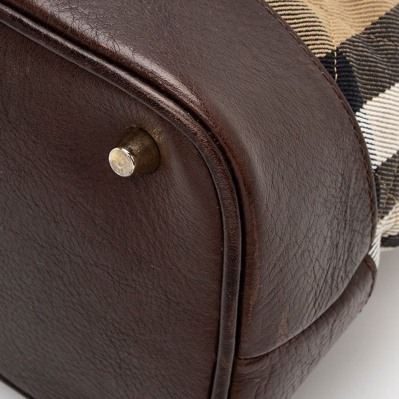 BURBERRY TB Monogram Mini Leather Shoulder Bag Beige - Final Sale