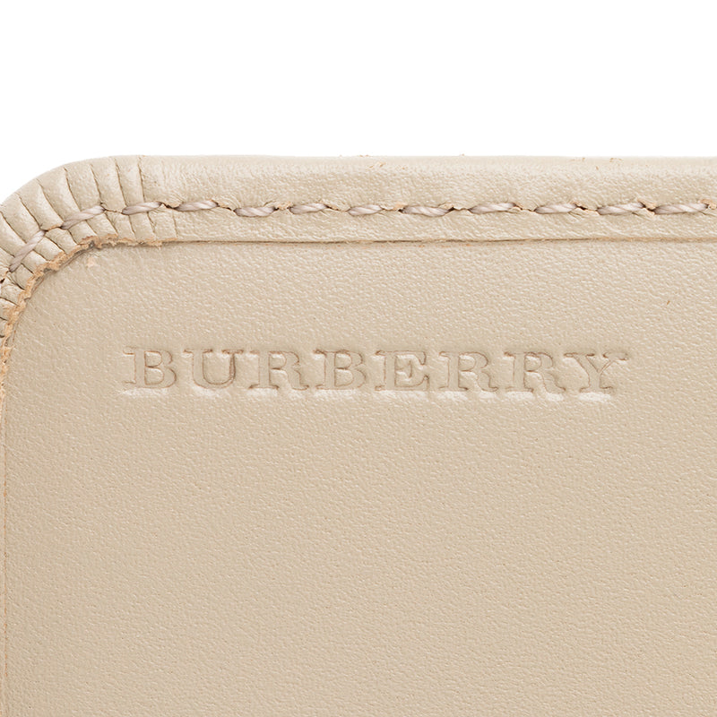 Burberry Smoked Check Continental Wallet (SHF-17591) – LuxeDH