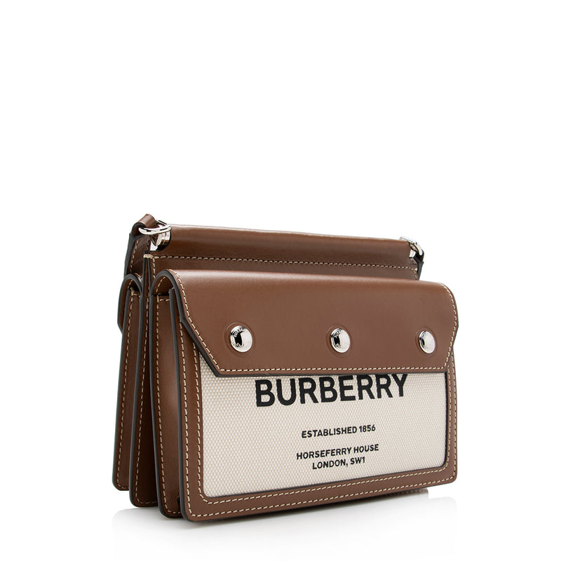 Burberry Pattern Print Monogram Pocket Bag