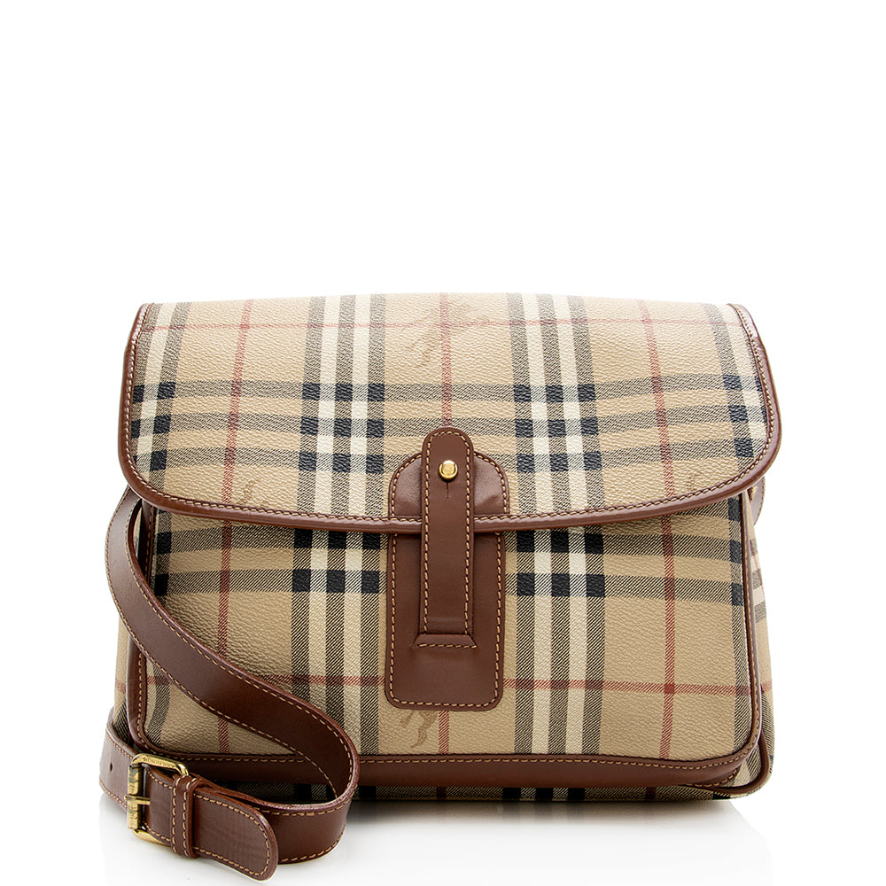 Burberry London Haymarket Check Pochette - Neutrals Handle Bags