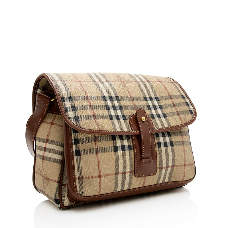 Burberry Haymarket Check Clara Pochette - Neutrals Shoulder Bags