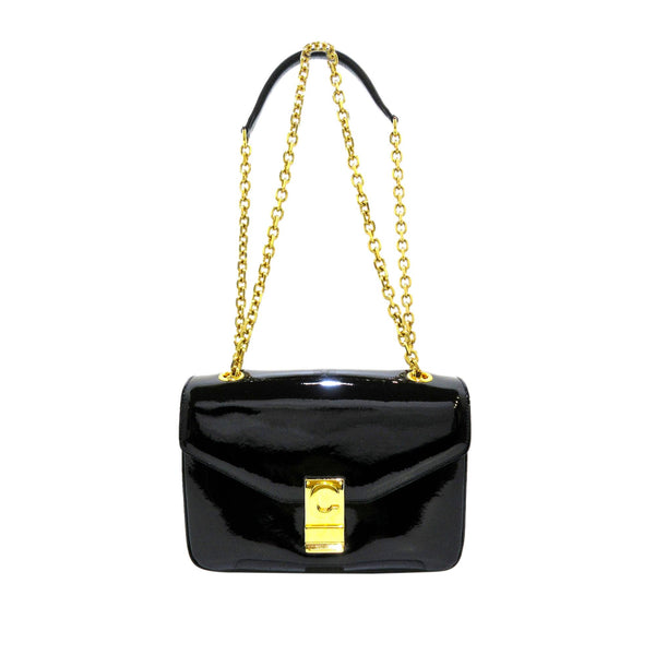 Celine C Bag Patent Leather Crossbody Bag (SHG-36200)