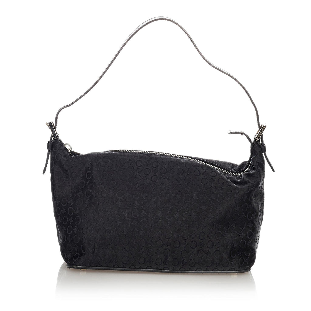 Vintage Dior Oblique monogram barrel bag Black Bag Made In France Authentic