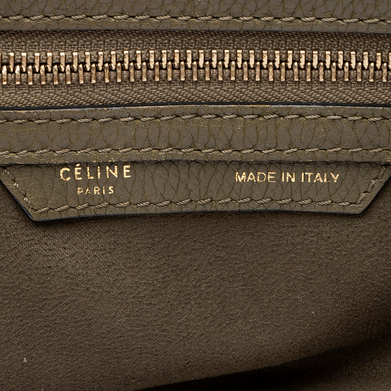 Celine Open Box - Celine Ladies Mini Crossbody Bag in Green Goatskin  181053A1I.11CU - Handbags - Jomashop