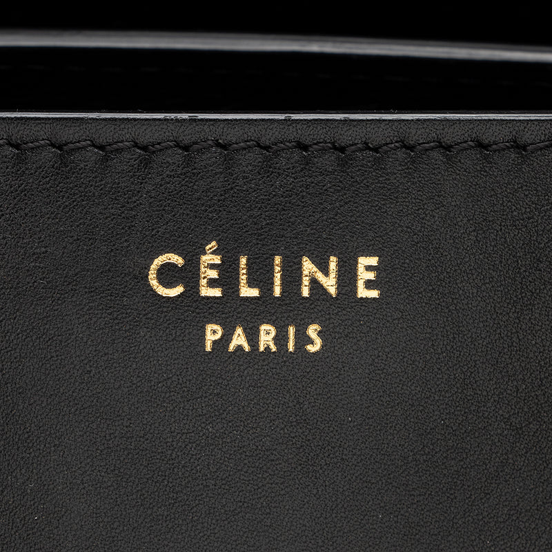 Celine Tricolor Leather Canvas Mini Luggage Tote (SHF-17162) – LuxeDH