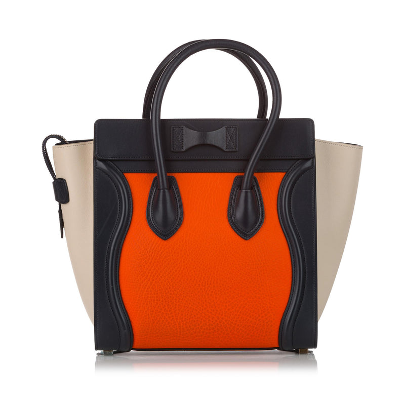 Celine, Bags, Authentic Celine Tricolor Luggage Bag