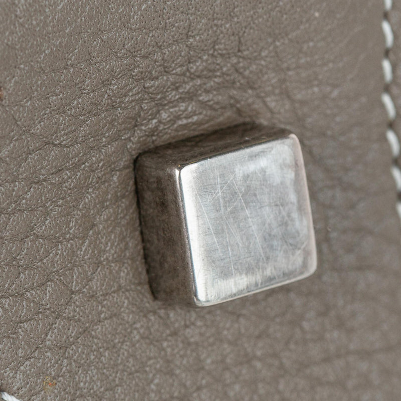 Celine Mini Luggage Bicolor Leather Tote Bag (SHG-30391) – LuxeDH