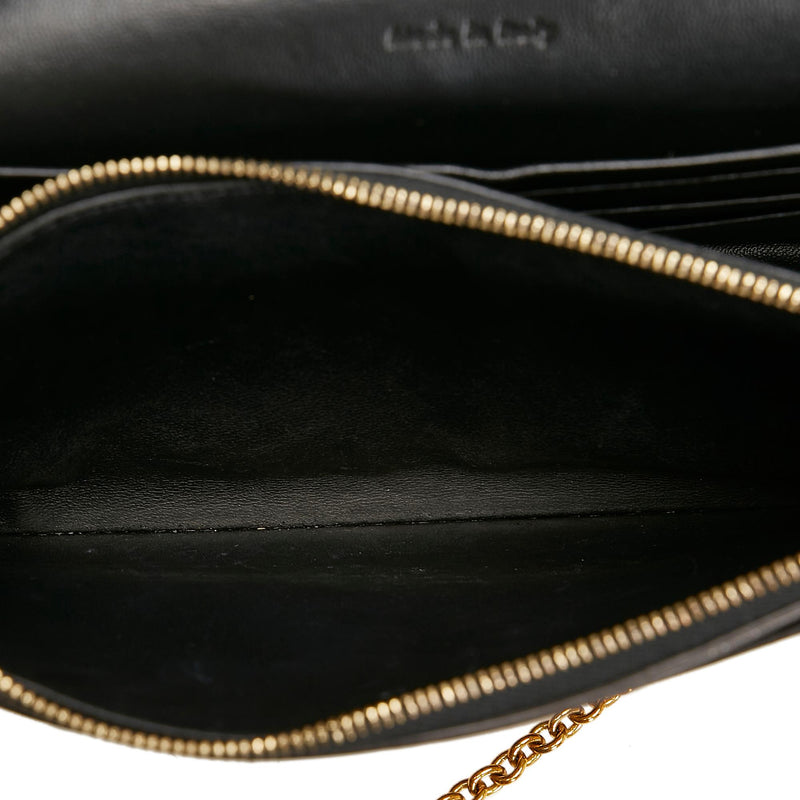 Celine Tri-Colored Leather Envelope Wallet on Chain Bag