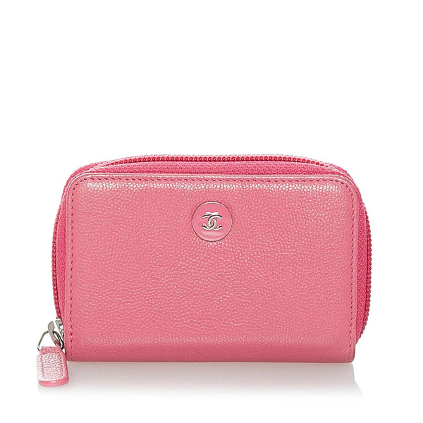 Chanel CC Clover Leather Coin Pouch (SHG-31041)