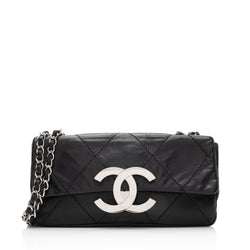 CHANEL, Bags, Chanelcalfskin Quilted Shoulder Baglike New