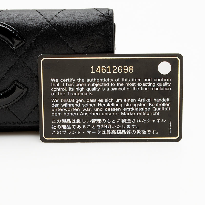 Chanel Calfskin Quilted Cambon Coin Case (SHF-19460)