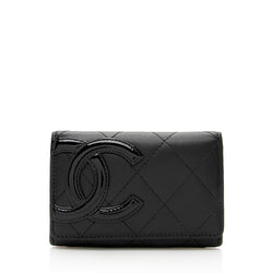 Chanel Calfskin Quilted Cambon Coin Case (SHF-19460)