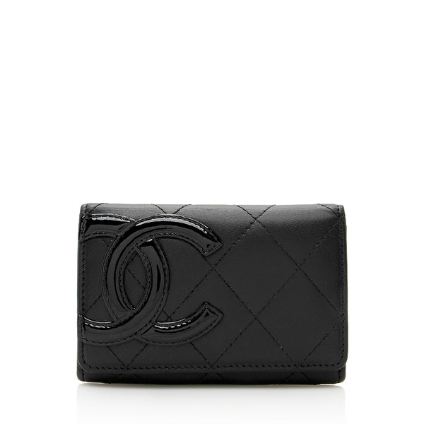 Chanel Calfskin Quilted Cambon Coin Case (SHF-19460)