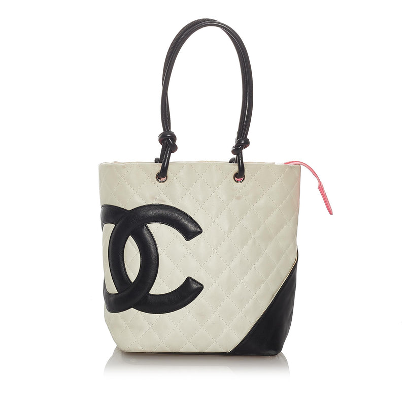 Chanel Tote Bag White Canvas
