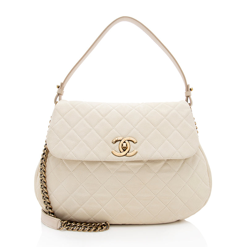 chanel leather deauville tote bag