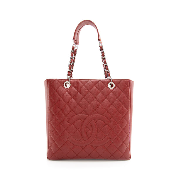 Chanel Caviar Leather Vertical Grand Shopping Tote (SHF-19404)